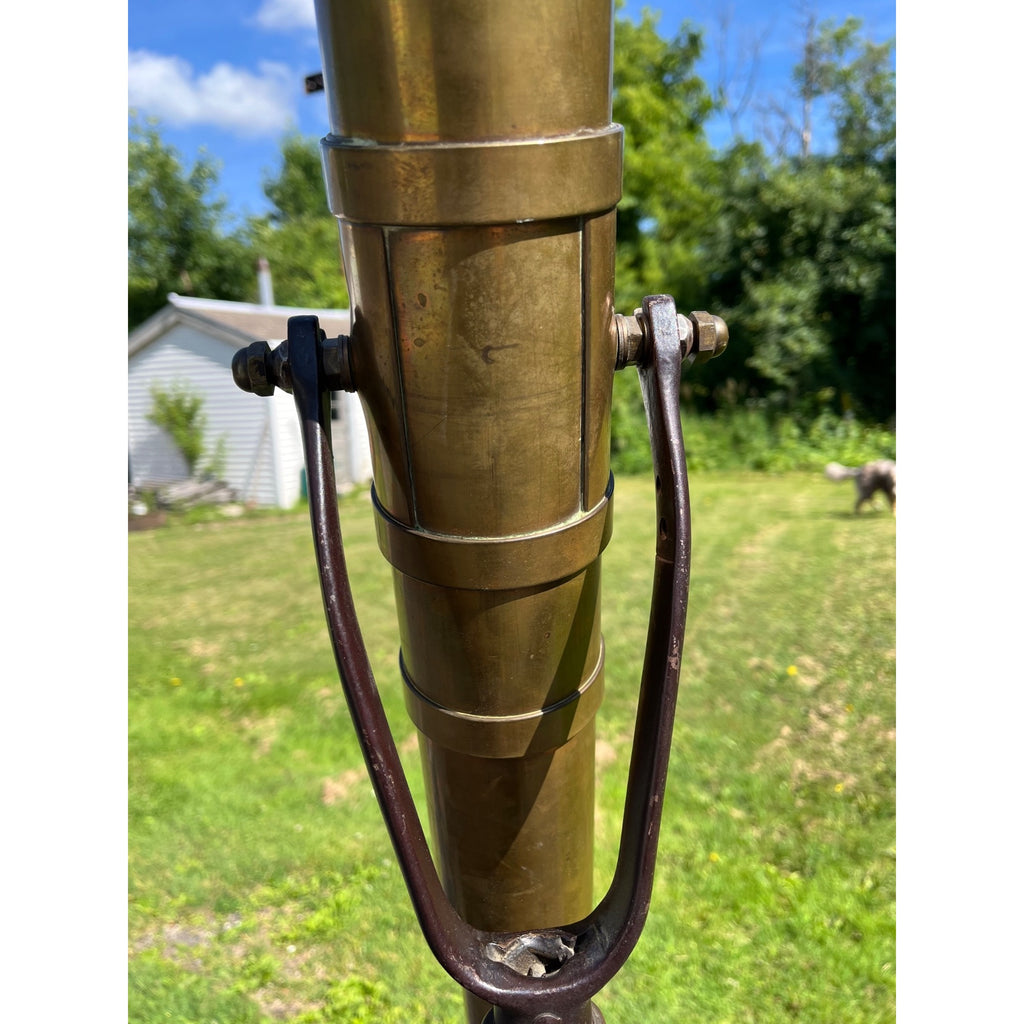Antique c1890s Edwardian Brass Astronomical Terrestrial Telescope & Tripod Stand Bausch & Lomb