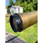 Antique c1890s Edwardian Brass Astronomical Terrestrial Telescope & Tripod Stand Bausch & Lomb