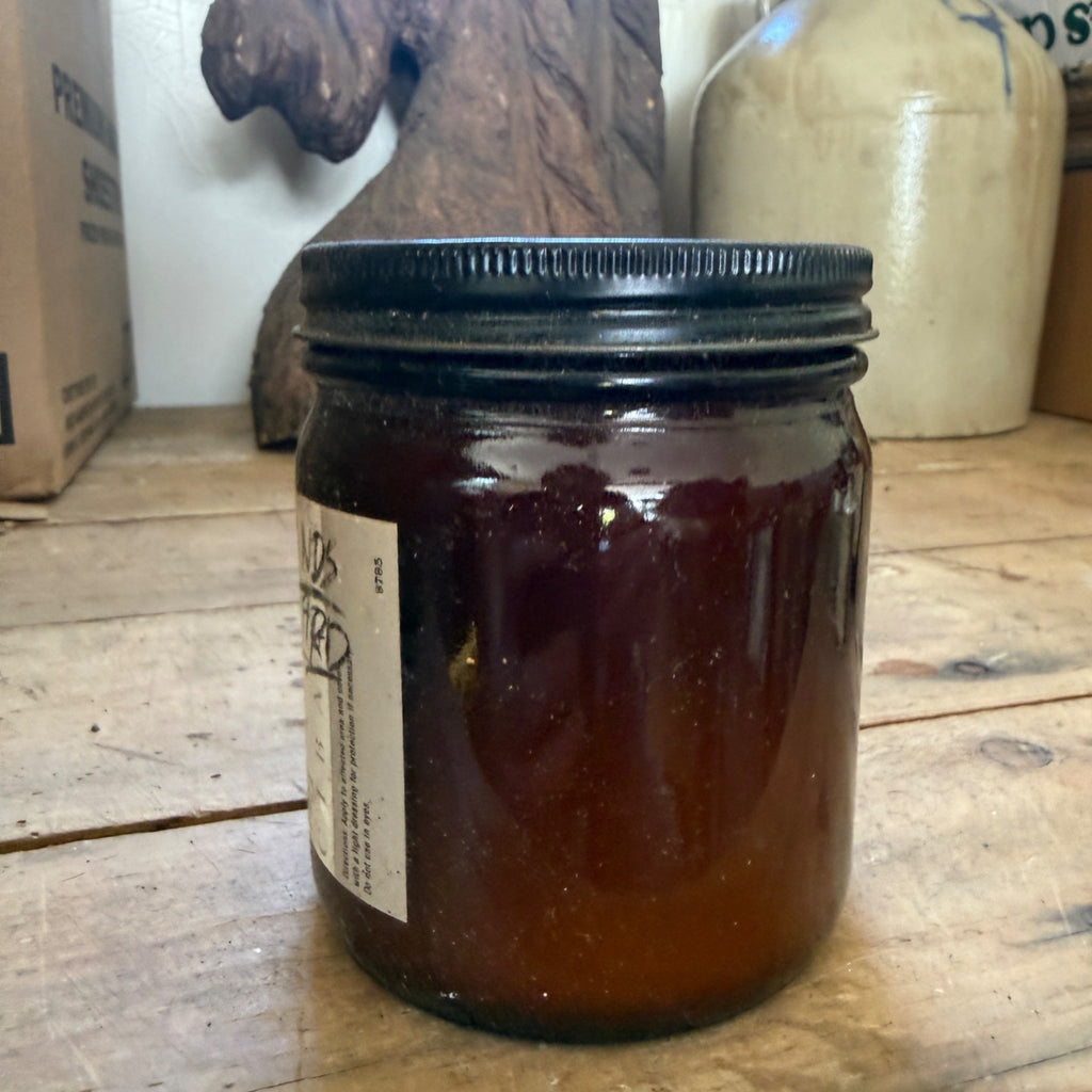 Vintage Nupercainal Anesthetic Ointment Amber Glass Pharmacy Jar 1 Lb Ciba