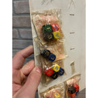 Vintage 1950s Golden Dots Roll-A-Word Dice Game Store Display Advertising Sign