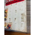 Vintage 1950s Golden Dots Roll-A-Word Dice Game Store Display Advertising Sign