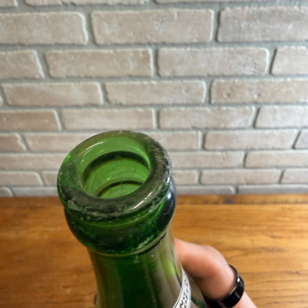 Vintage Sun Drop Golden Girl Cola 14oz Soda Bottle Scarce Green St Louis