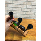 Vintage MCM 1960s Bo Svensk Swedish Art Glass Candle Holder Candelabra