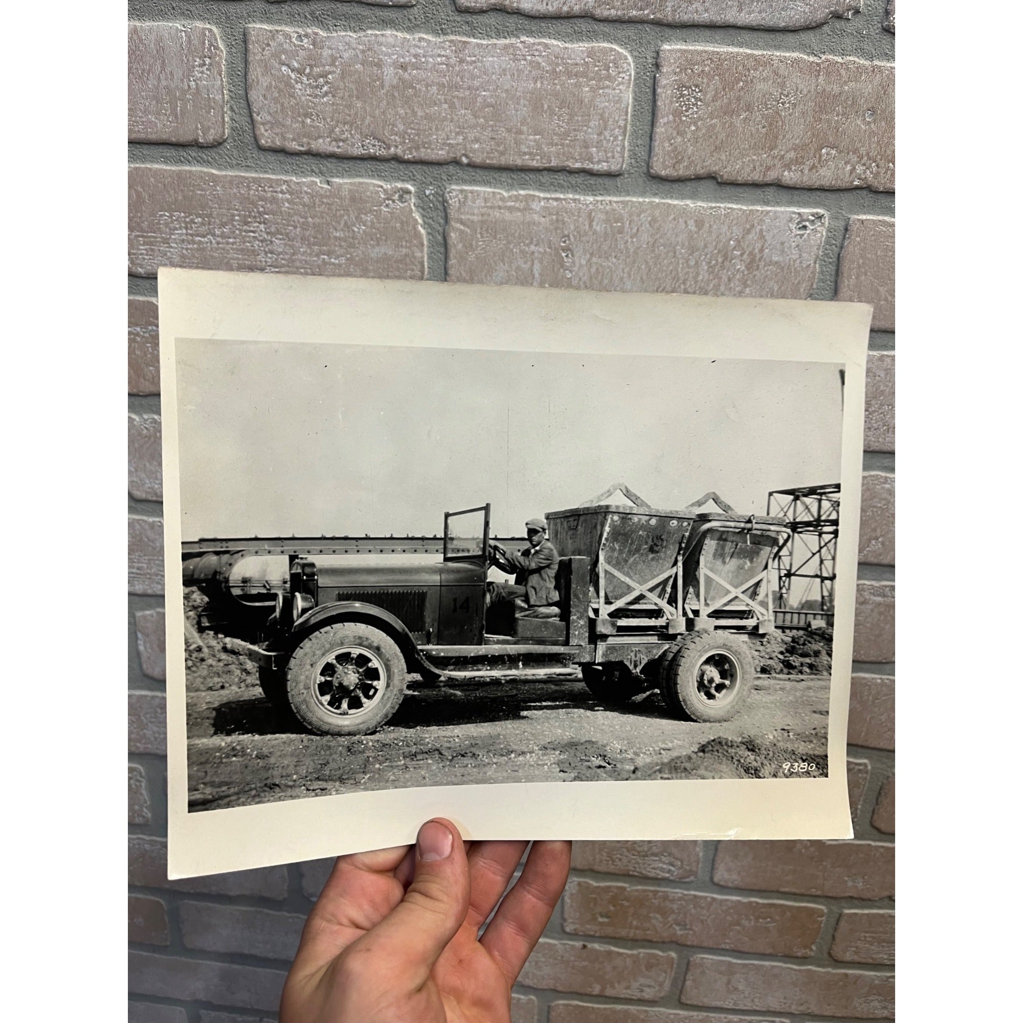 Vintage Original 1920s Mack Truck Promo Factory Photo Industrial Transport Truck