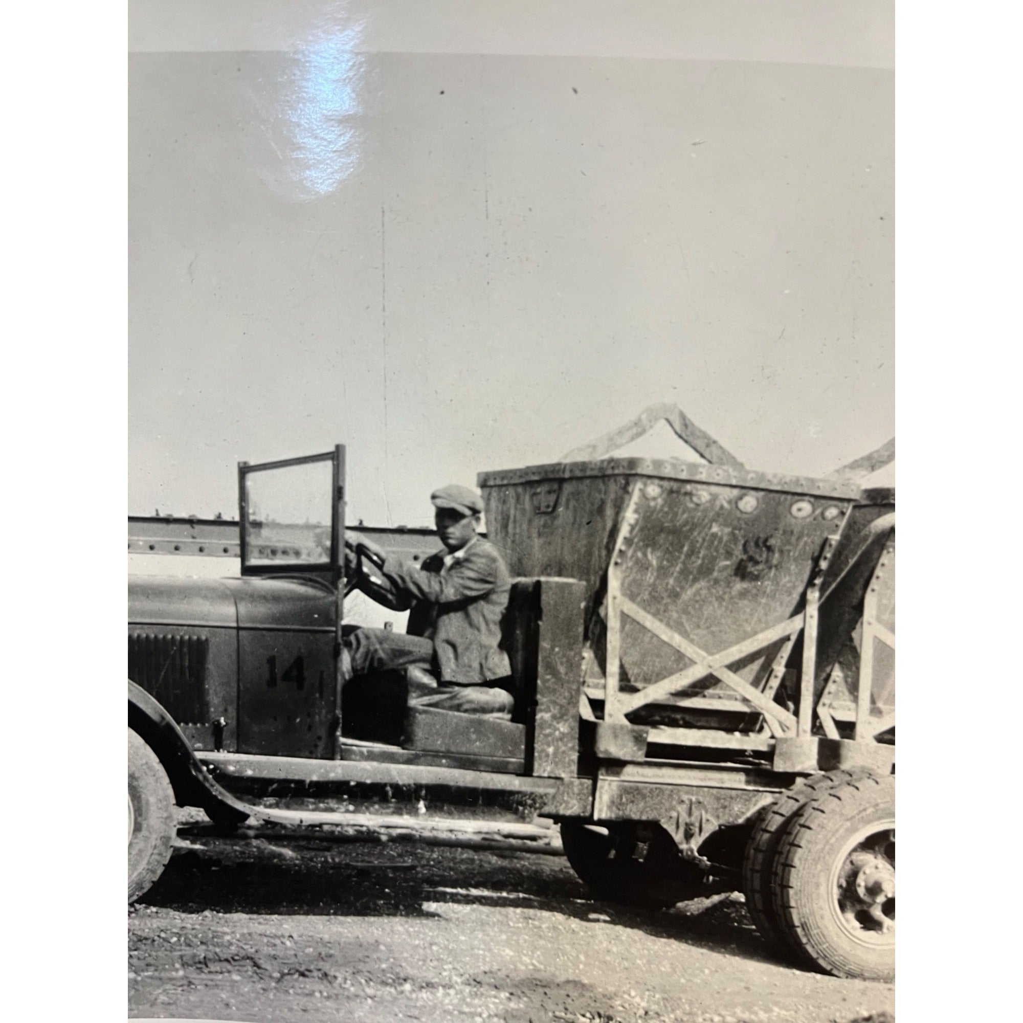 Vintage Original 1920s Mack Truck Promo Factory Photo Industrial Transport Truck