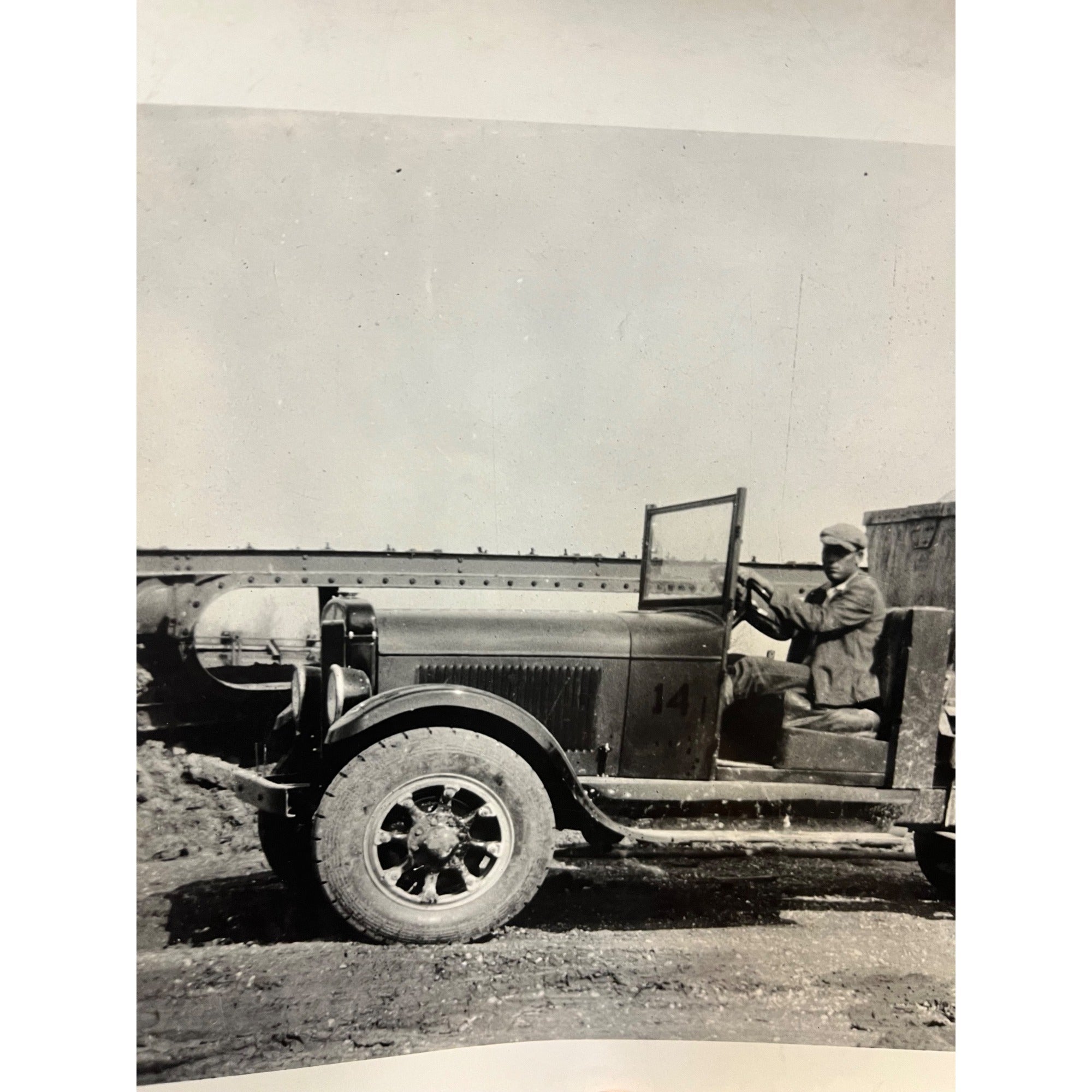 Vintage Original 1920s Mack Truck Promo Factory Photo Industrial Transport Truck