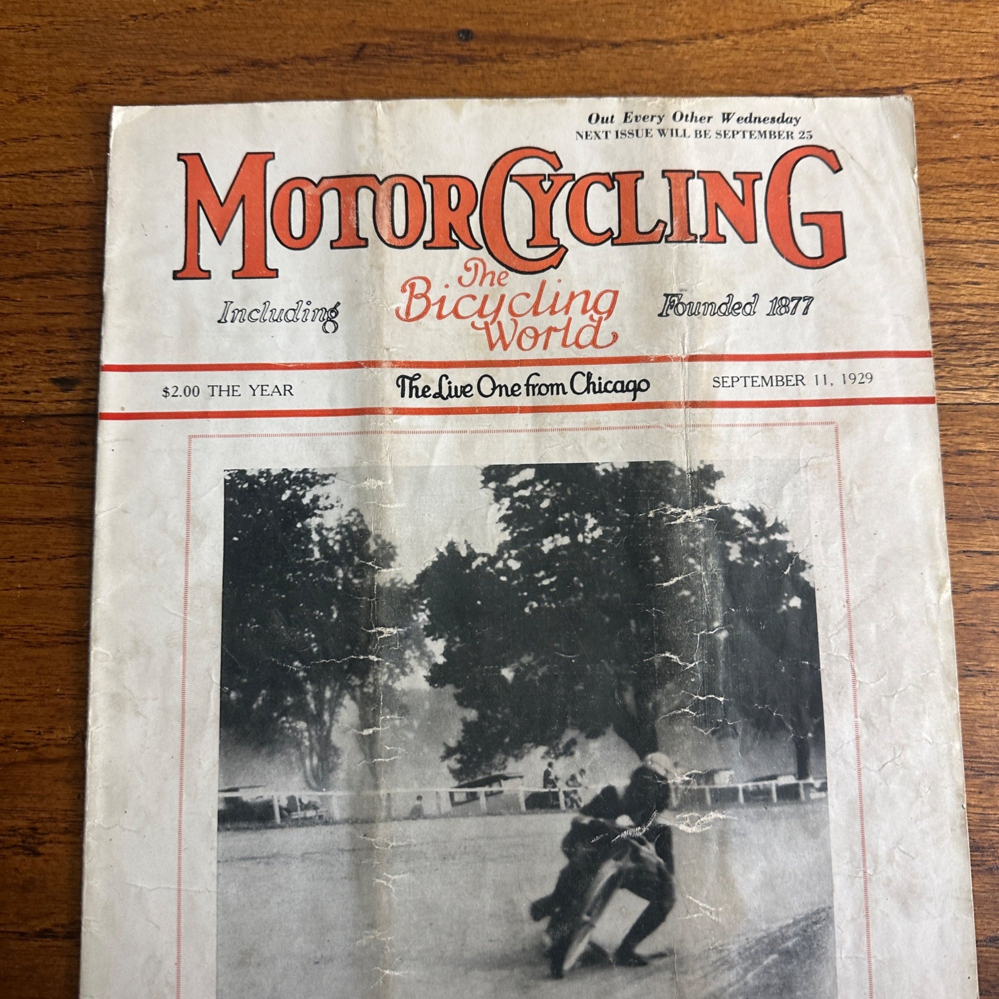 Vintage Motorcycling Sept 11 1929 Magazine  Harley Indian Motorcycle Ads