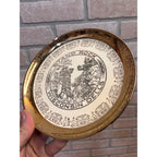 Vintage Stand Rock Wisconsin Dells Plate 22 K Crest-O-Gold Hand Painted