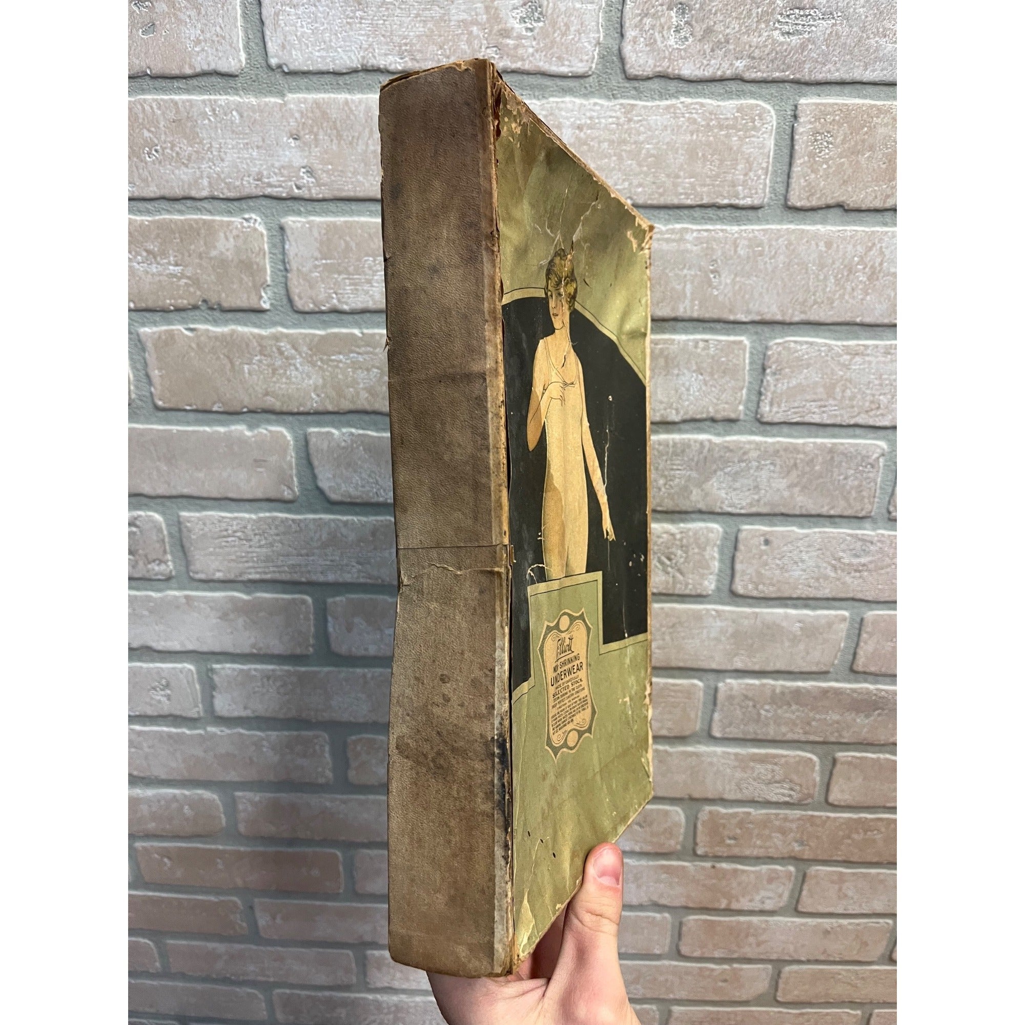 Vintage 1920s Elliott NonShrinking Underwear EMPTY Store Display Box Advertising