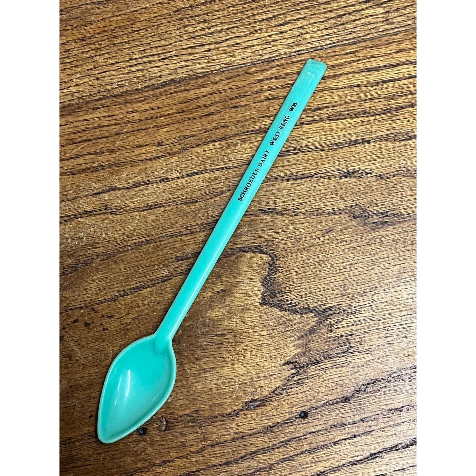 Vintage Schroeder Dairy West Bend Wisconsin Advertising Cream Spoon Milk