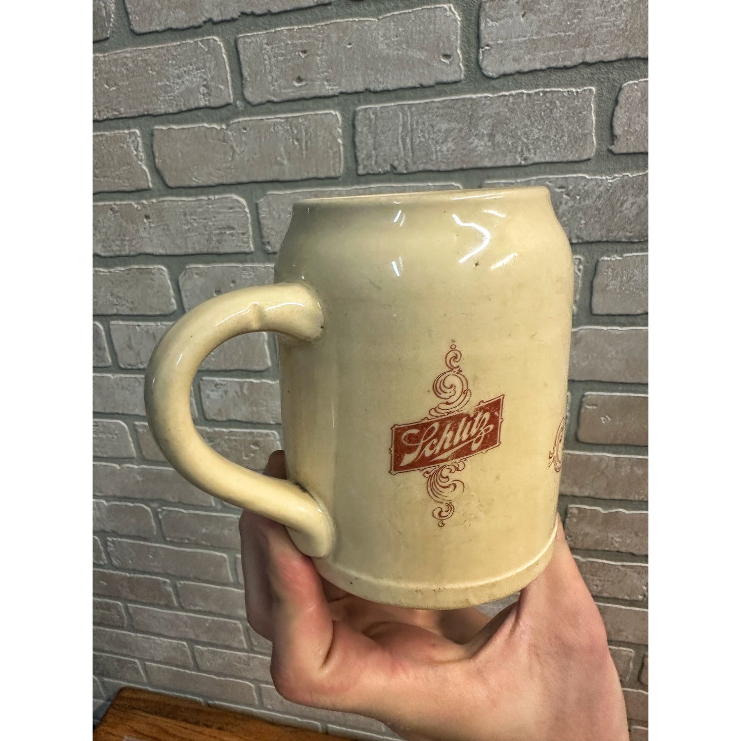 Rare Antique 1901 Schlitz Beer Mug Stein Thuemler Mfg Co Rochester Pa Globe Logo