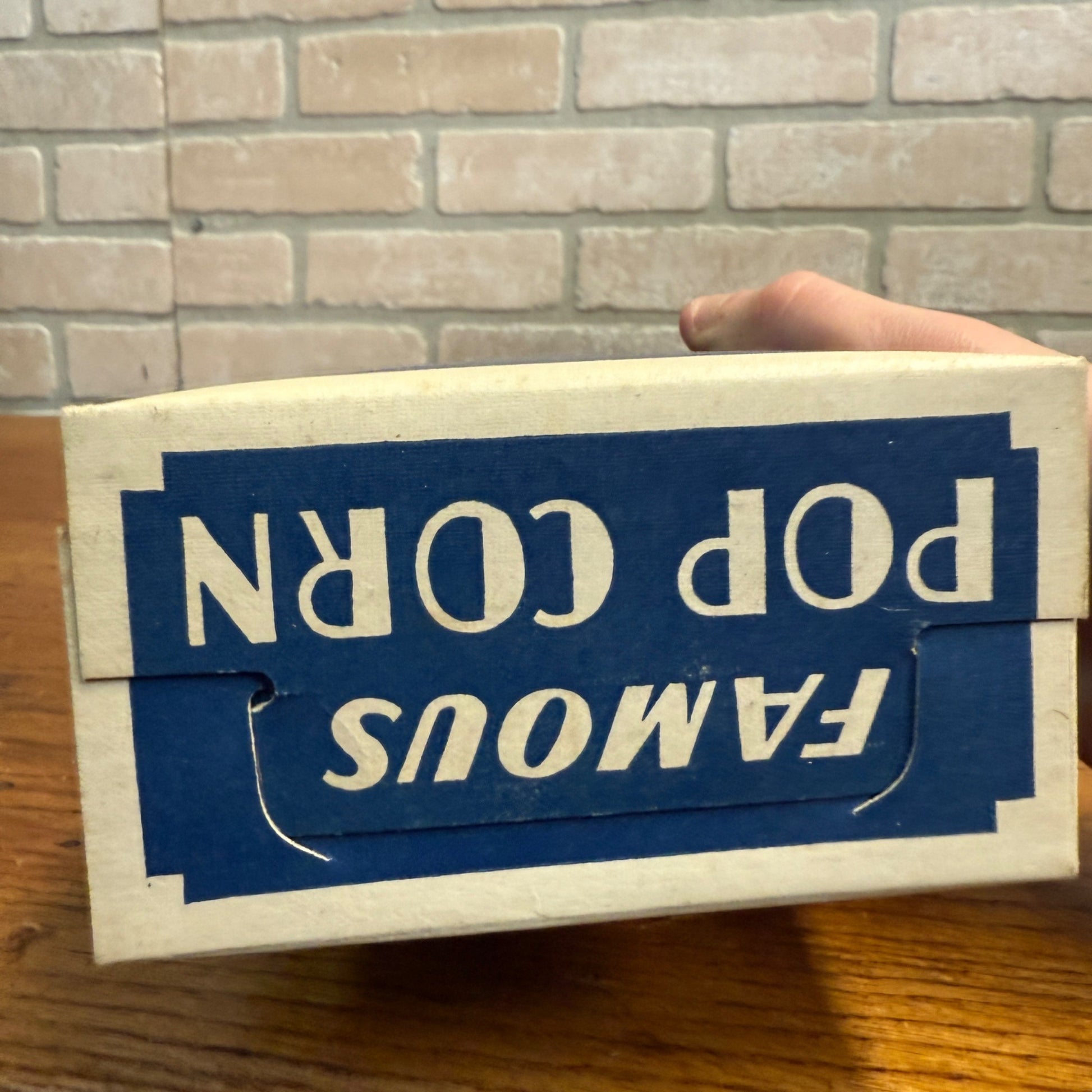 Grays Famous Popcorn Cardboard Box Berea Ohio. Grays Candy Kitchek