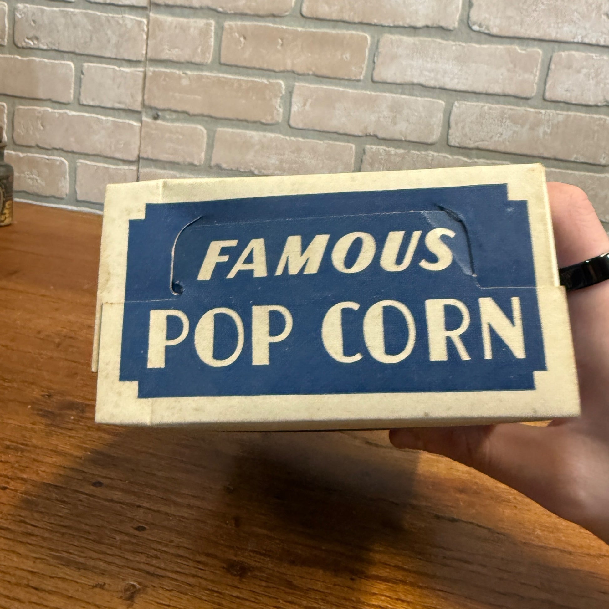 Grays Famous Popcorn Cardboard Box Berea Ohio. Grays Candy Kitchek