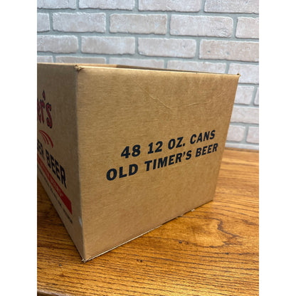 Vintage West Bend Lithia Old Timers Beer Cardboard Case Box Crate WI