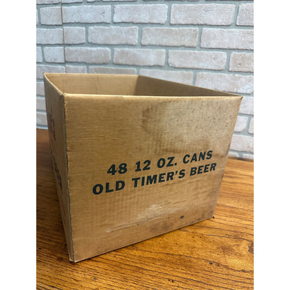 Vintage West Bend Lithia Old Timers Beer Cardboard Case Box Crate WI