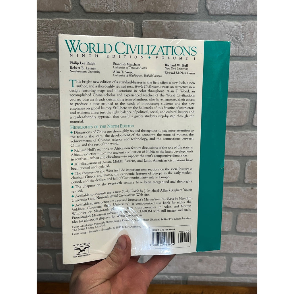 World Civilizations (Ninth Edition) (Vol. 1) - Paperback NEW  Homeschool History