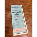 1948 Automobile Roads Between United States Canada Western Sheet Vintage Map
