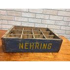 SCARCE Vintage H. Nehring's Soda Pop Beverages Crate Fond du Lac Wis Wisconsin
