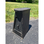 Antique Primitive Folk Art Shoe Cobbler Jack Stand Storage Box Arts & Crafts