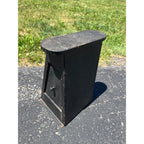 Antique Primitive Folk Art Shoe Cobbler Jack Stand Storage Box Arts & Crafts
