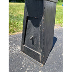Antique Primitive Folk Art Shoe Cobbler Jack Stand Storage Box Arts & Crafts