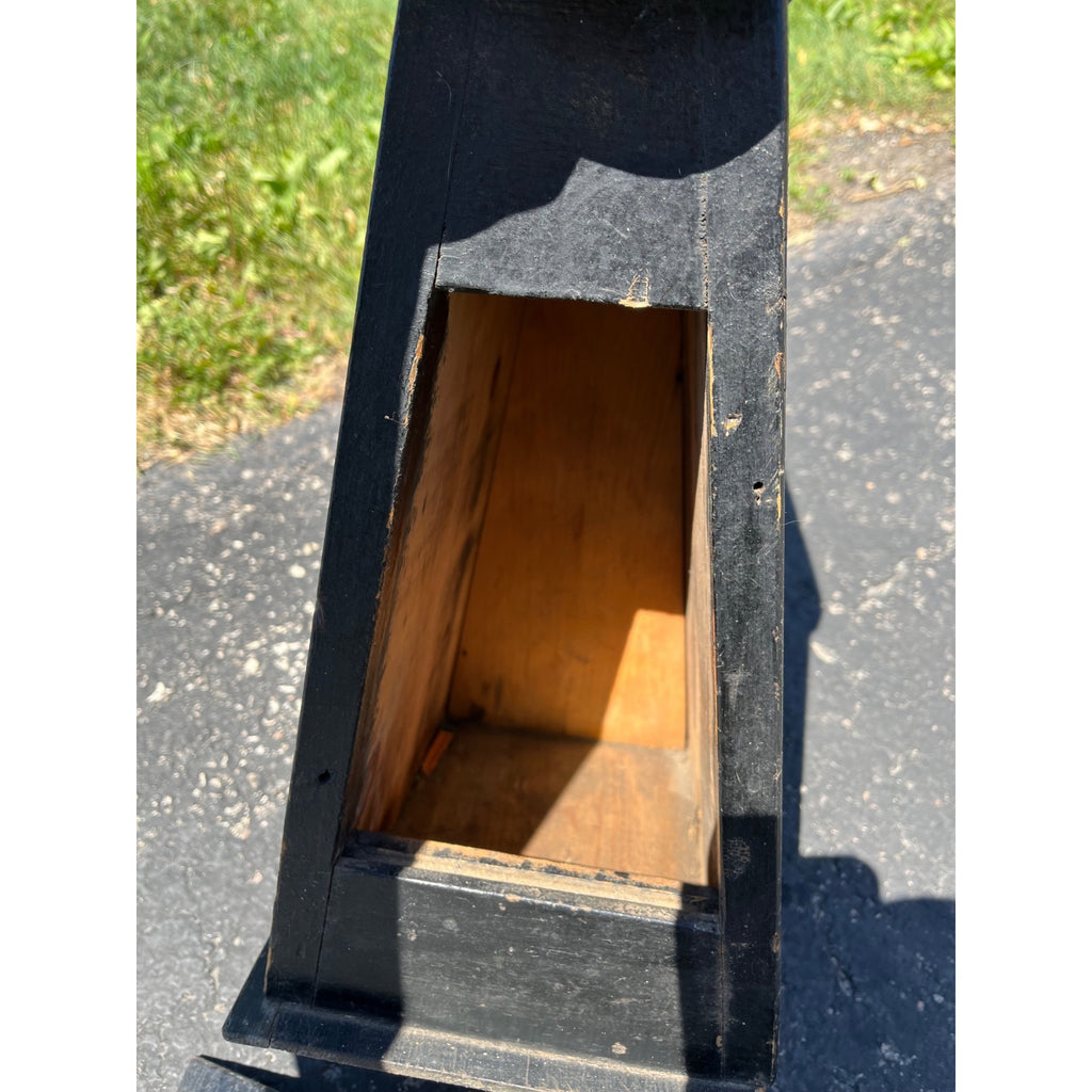 Antique Primitive Folk Art Shoe Cobbler Jack Stand Storage Box Arts & Crafts