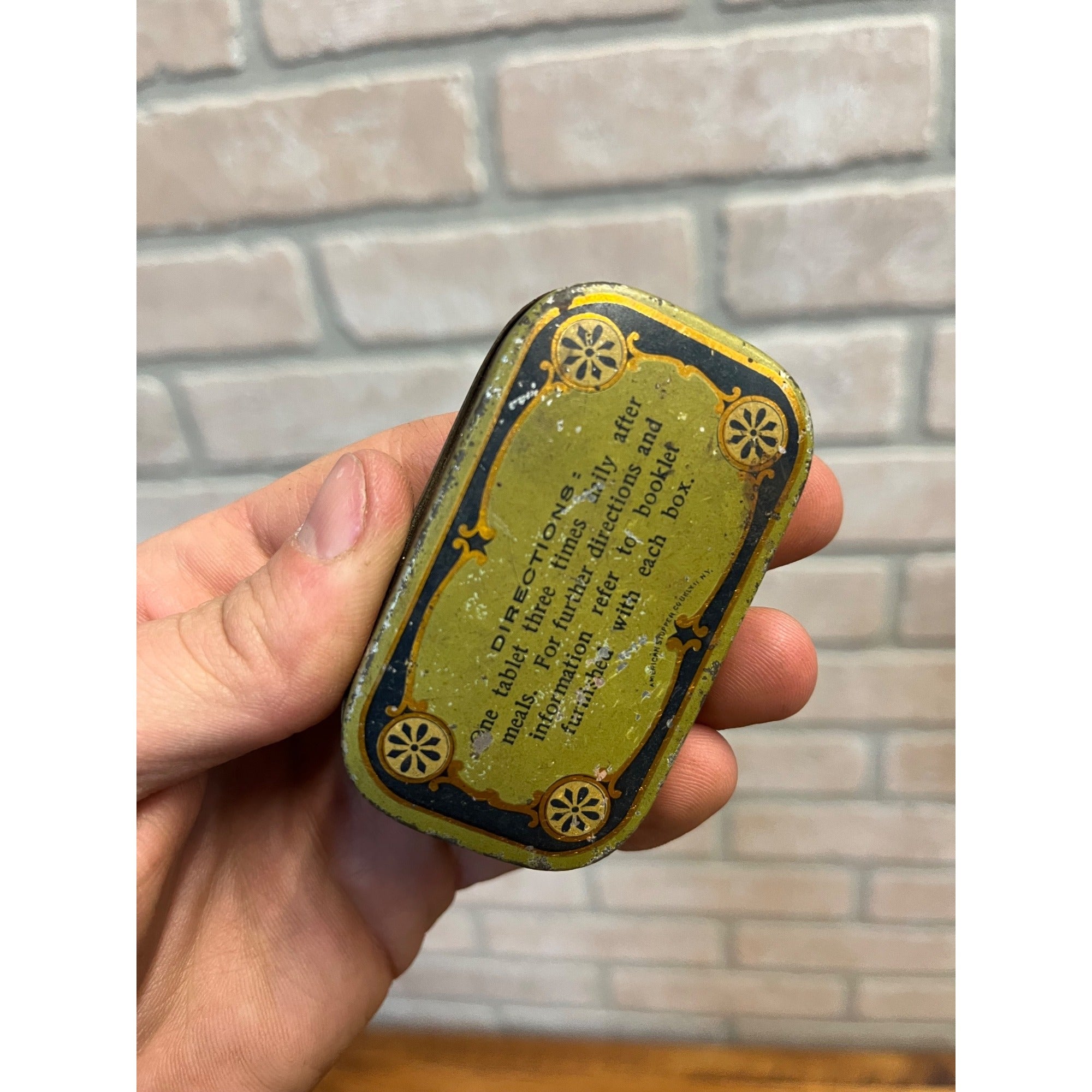 Vintage Dr. Hammonds Nerve & Brain Tablets Tin by Seroco Chemical Laboratories