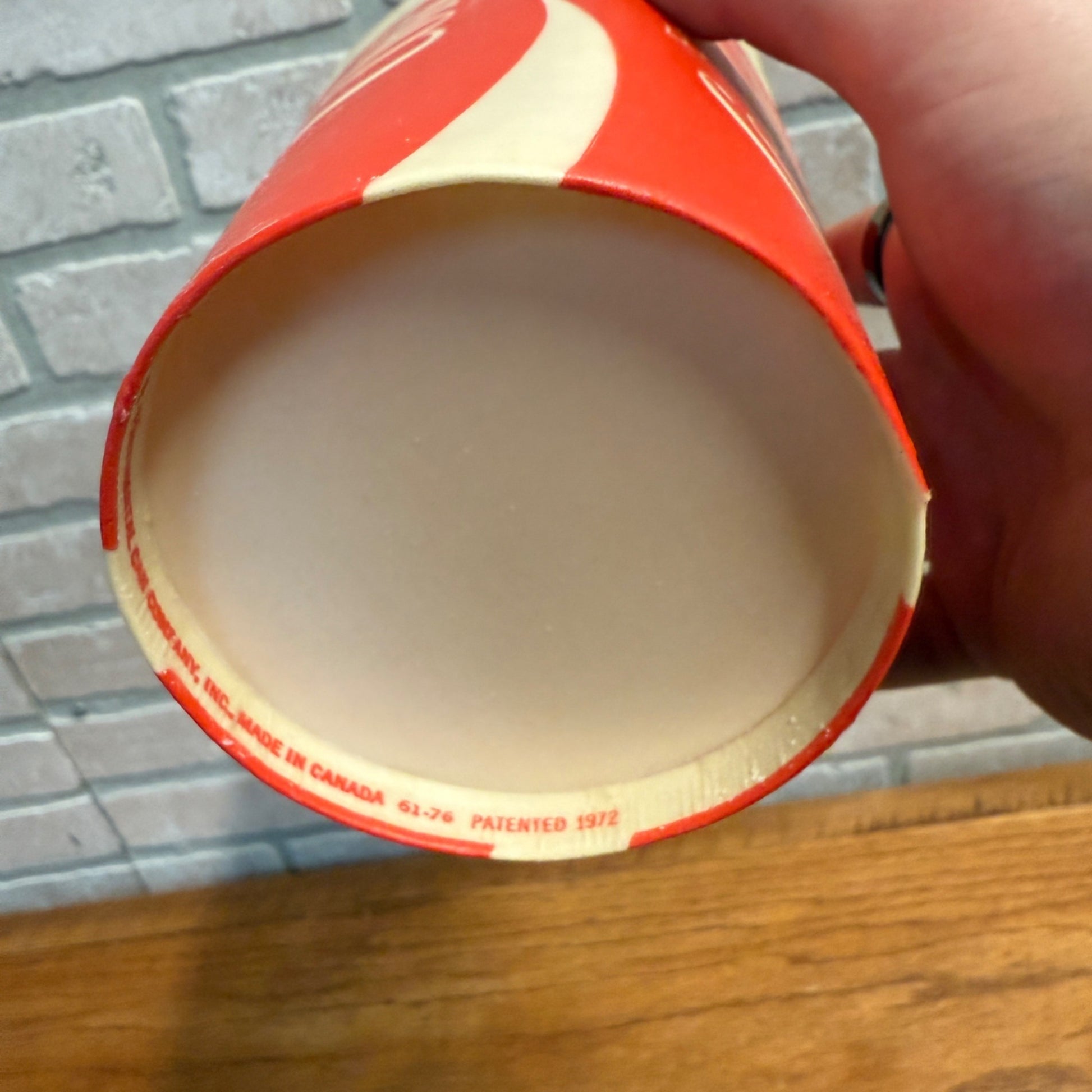 Scarce 1972 32oz Coca Cola paper Wax Drive-In Theater Cup Soda Beverage