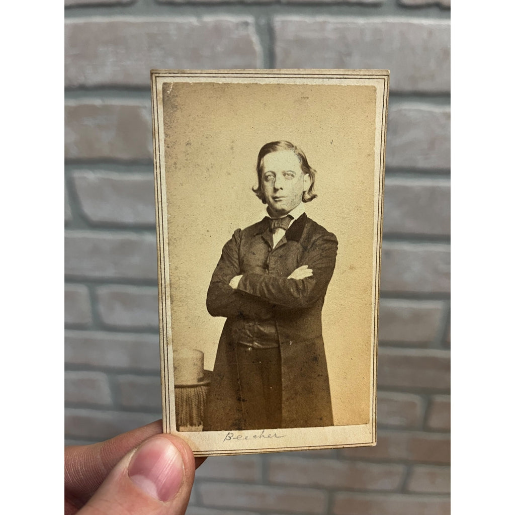 Antique Vintage CDV Photo Henry Ward Beecher - Carte De Visite