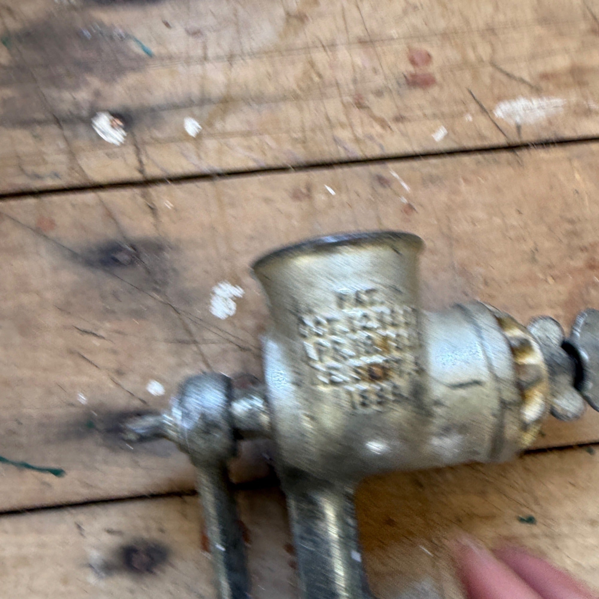 Antique L.F.&C. Universal No. 1 Food Chopper Meat Grinder Hand Crank Clamp USA