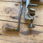 Antique L.F.&C. Universal No. 1 Food Chopper Meat Grinder Hand Crank Clamp USA