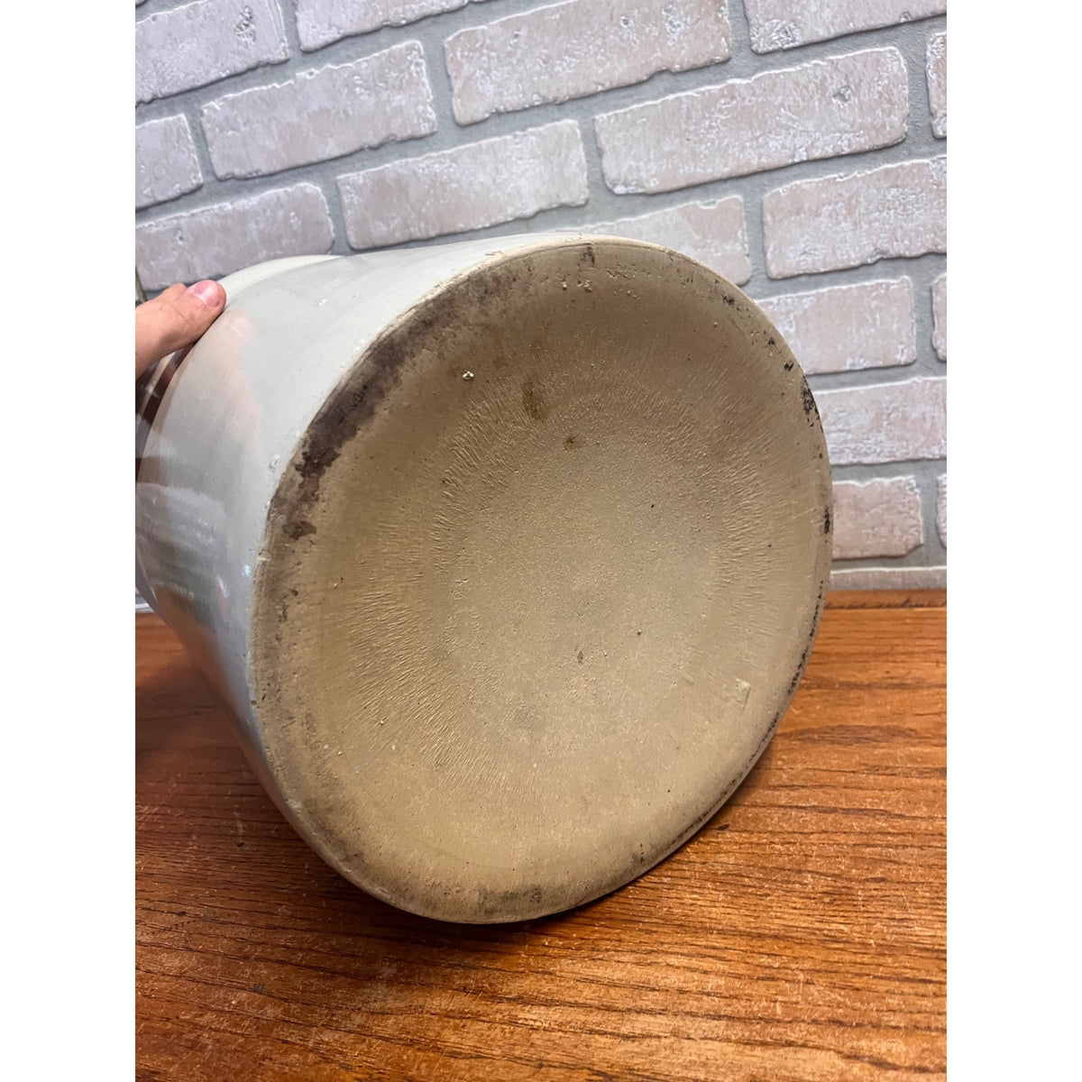 RARE Red Wing Stoneware 4 Gallon Crock Wingless - NO WING Variant Error
