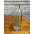Vintage Luxerin Farm Dairy Quart Milk Bottle Fond du Lac Wis Wisconsin
