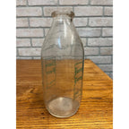 Vintage Luxerin Farm Dairy Quart Milk Bottle Fond du Lac Wis Wisconsin