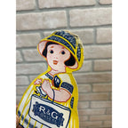 Early 1900's Little Girl Mechanical Paper Walking Doll R & G Corsets JB Carroll