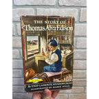 Vintage Story of Thomas Alva Edison - Enid Meadowcroft 1952 Hardcover Book w/ DJ