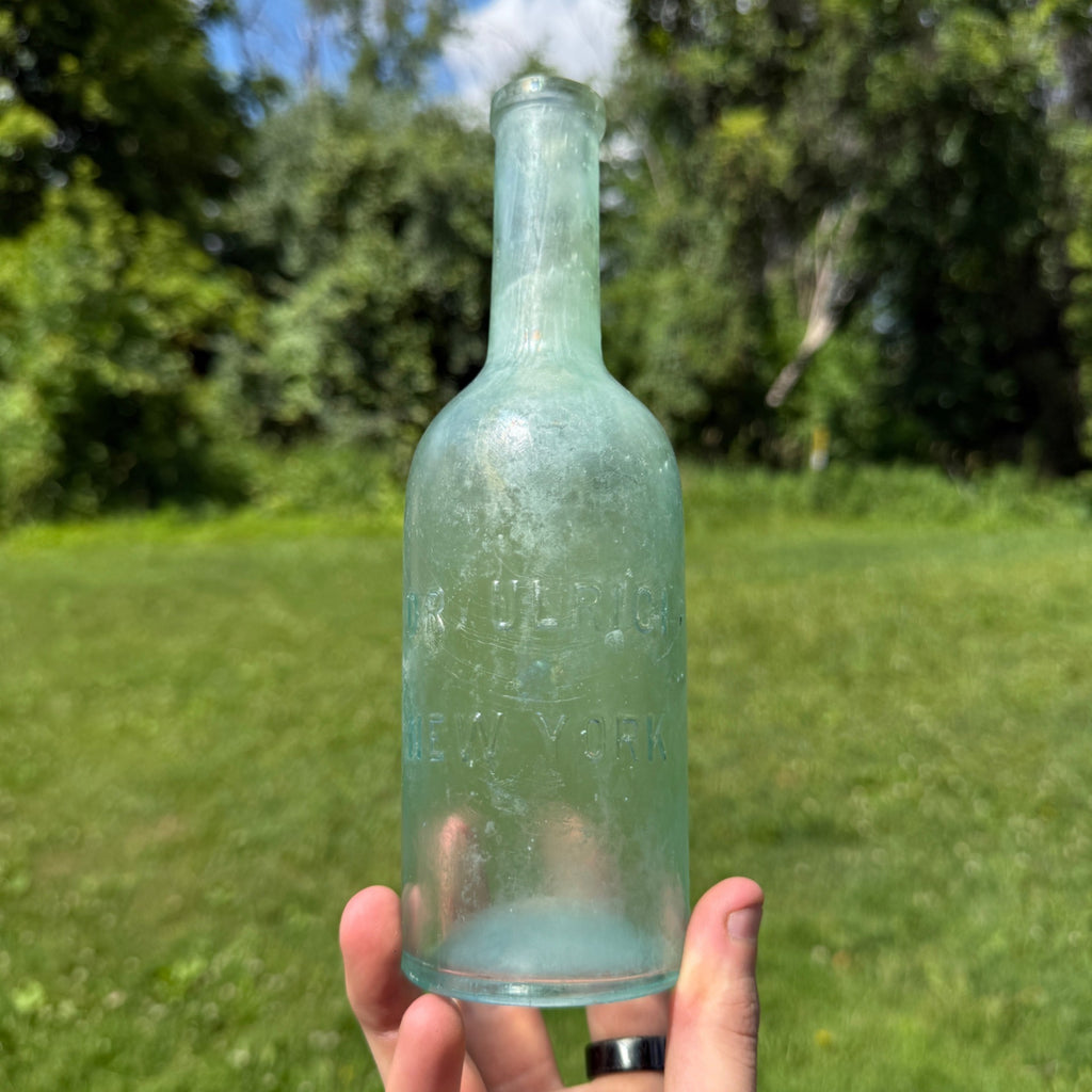 Antique 1870s Dr Ulrici Aqua Drug Druggist Medicine Bottle New York