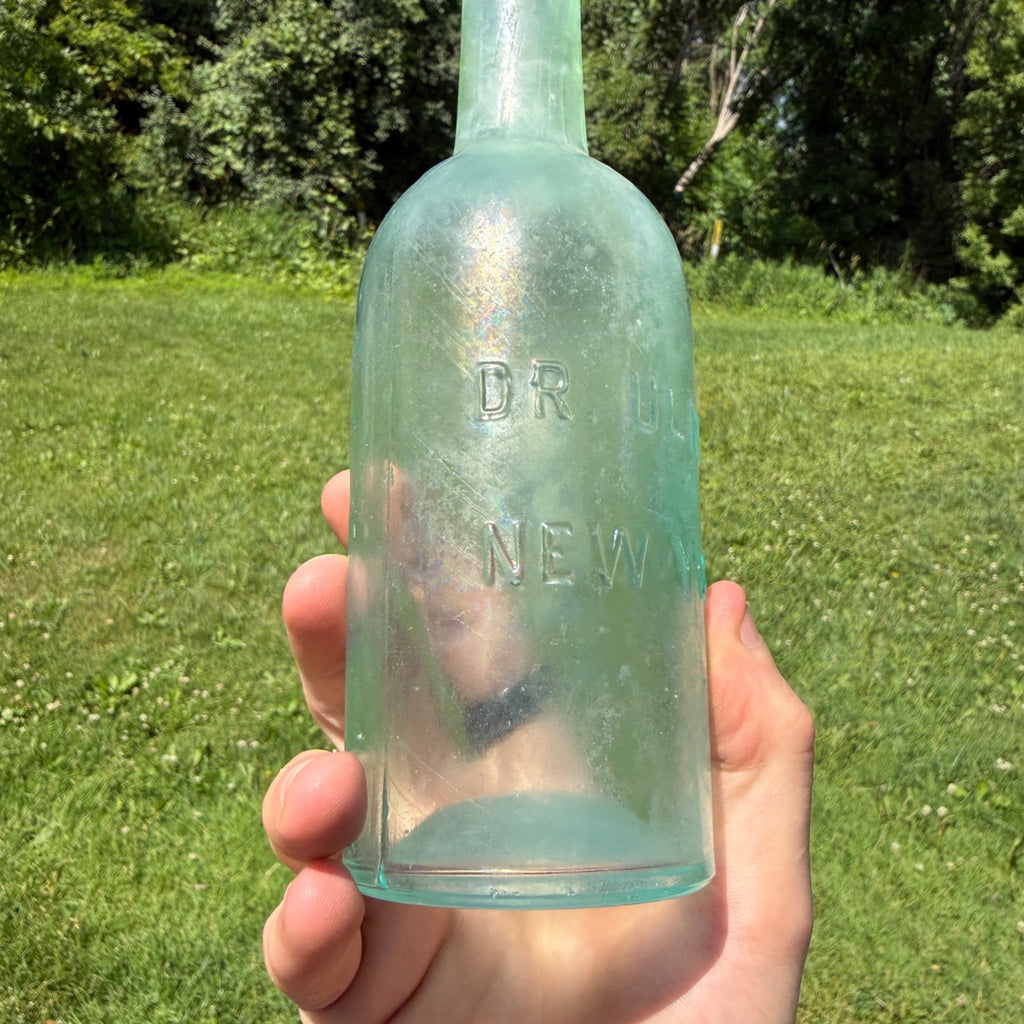 Antique 1870s Dr Ulrici Aqua Drug Druggist Medicine Bottle New York