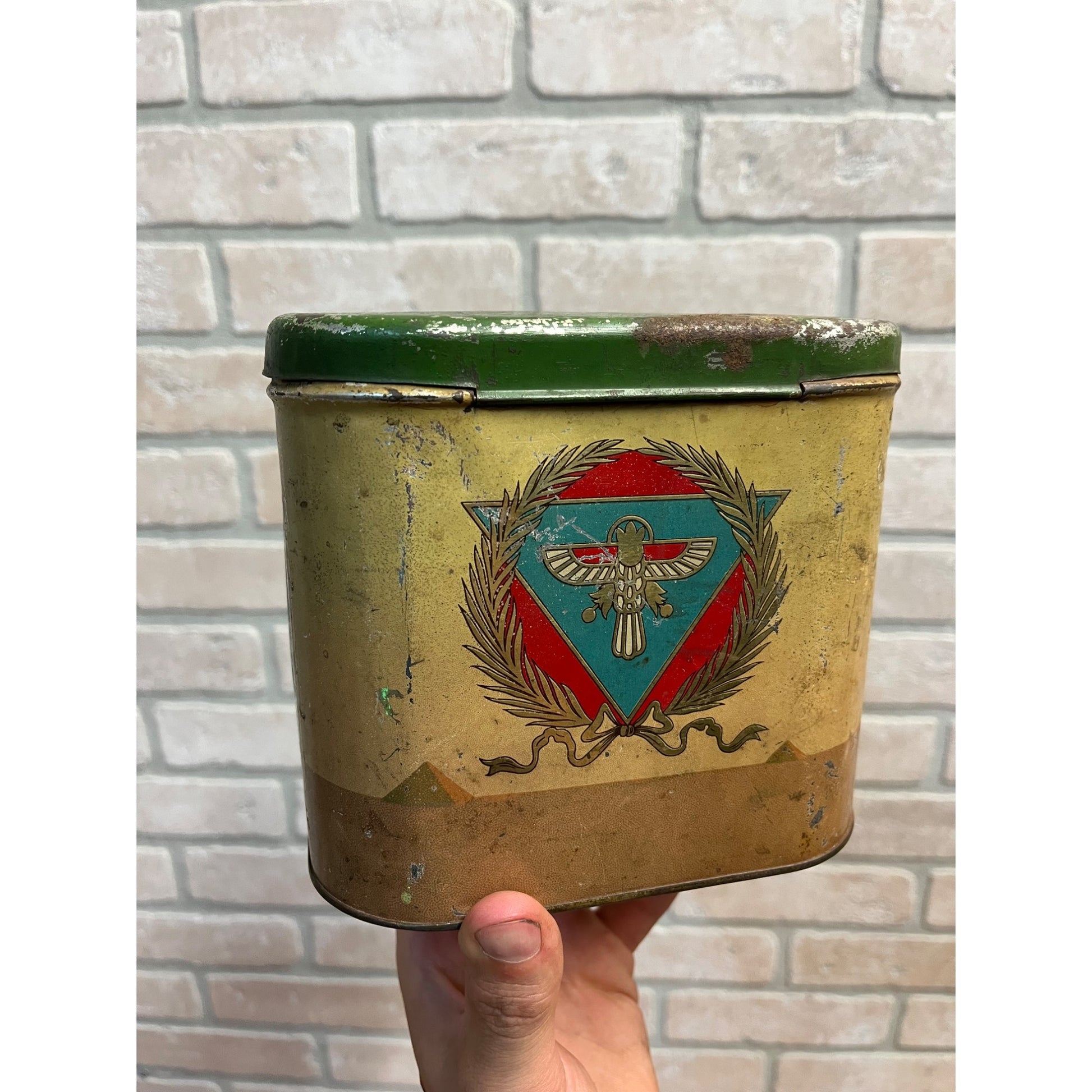Vintage 1930s Camel Brand Cigars Tobacco Tin Can Advertising Ohio