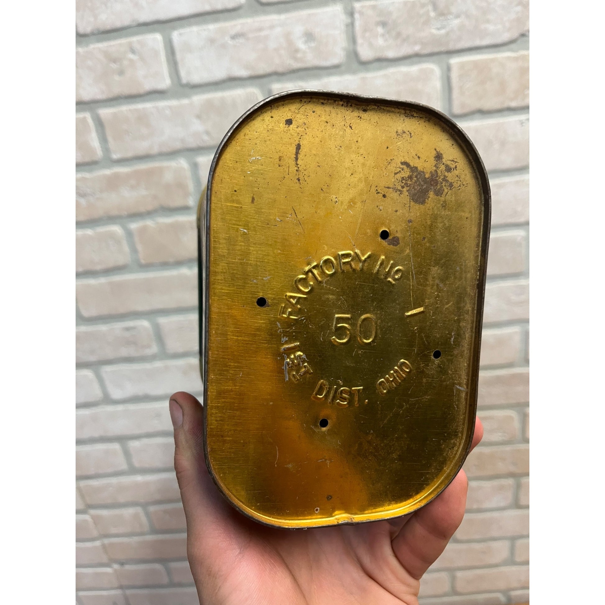 Vintage 1930s Camel Brand Cigars Tobacco Tin Can Advertising Ohio