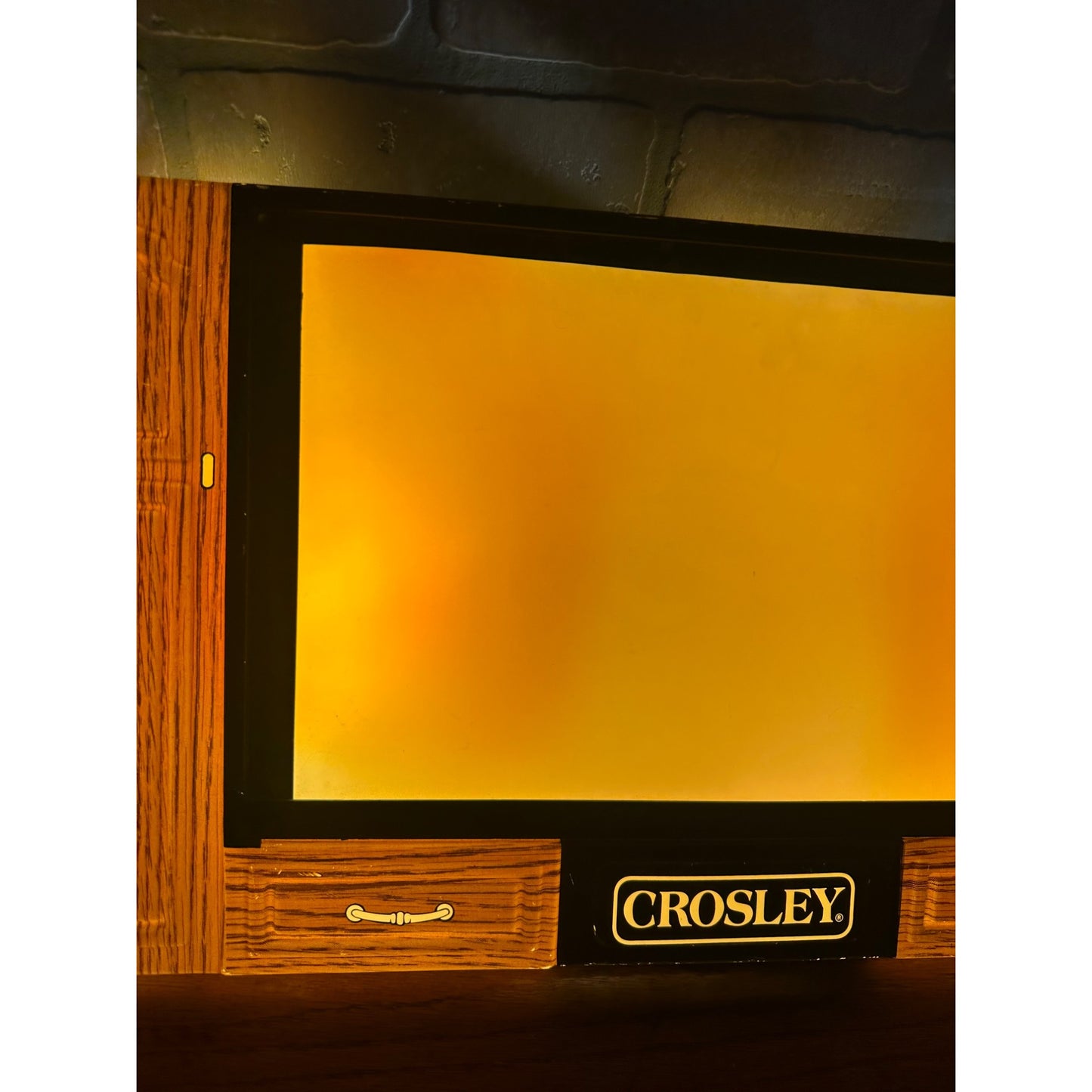 Vintage Lighted Crosley TV Television Advertising Sign Plastic Appliance Store