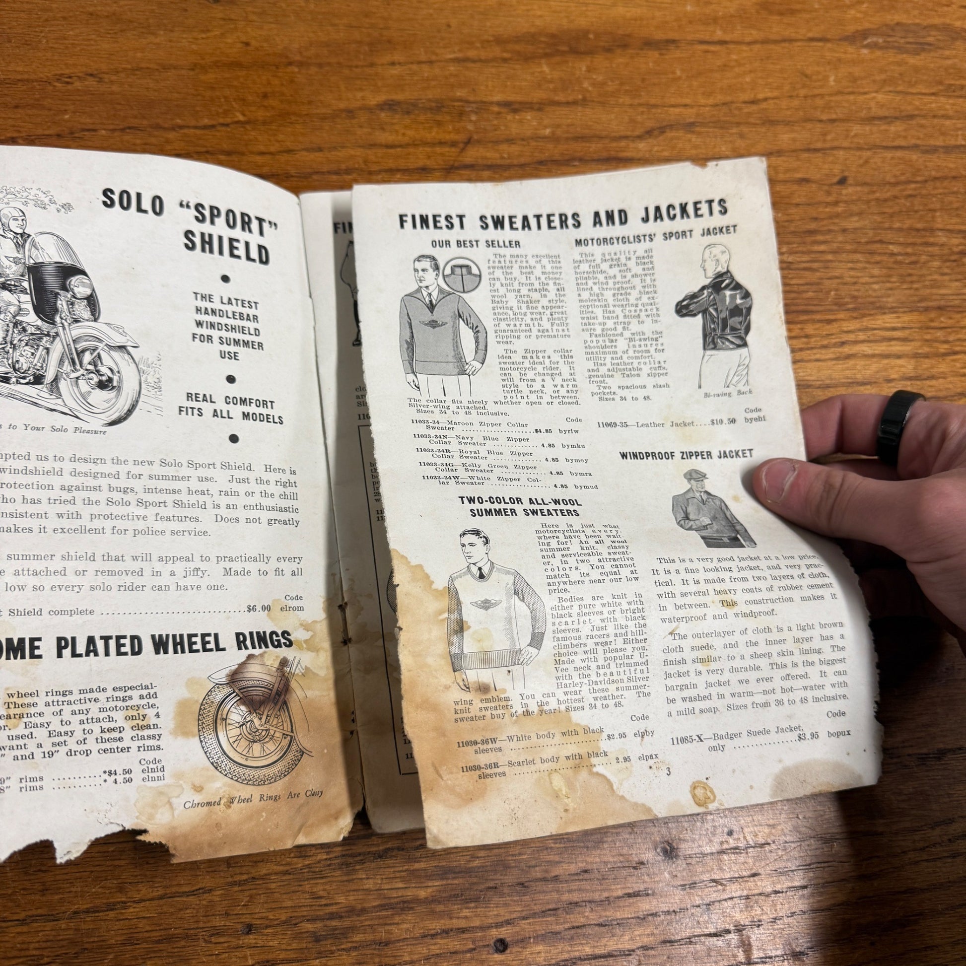 Original 1936 Genuine Harley-Davidson Accessories Catalog