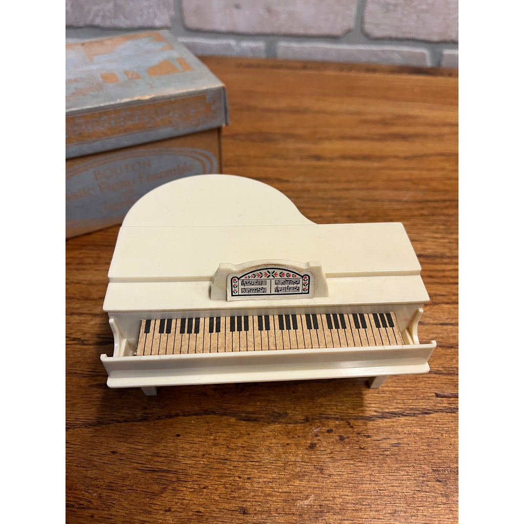 Vintage 1930's  Bouton Novelty Wood Piano Mini Perfumes w/ Orig. Box