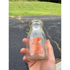 Vintage ACl Wern Farms Waukesha Half Pint Dairy Milk Bottle