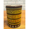 Antique 1920s Sunshine Cheese Wafer Tin Advertising Loose-Wiles Biscuit Co.