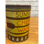 Antique 1920s Sunshine Cheese Wafer Tin Advertising Loose-Wiles Biscuit Co.