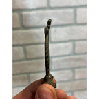 Antique Cast Bronze Ornate Victorian Lamp Finial Flower Floral 3" x 1/4" Thread