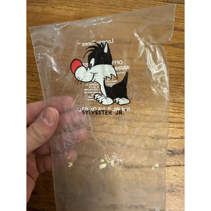 Vintage 1977 Looney Tunes Warner Bros Candy Wrapper Retro Bag Sylvester Jr