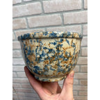 Vintage W.G. Crass General Store Red Wing Spongeware Mixing Bowl Fillmore Wis WI