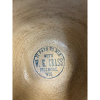 Vintage W.G. Crass General Store Red Wing Spongeware Mixing Bowl Fillmore Wis WI